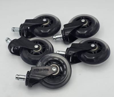 Bürostuhl Caster Wheels Polyurethan Roller Ersatz Leise Schwenk Rollen für Möbel