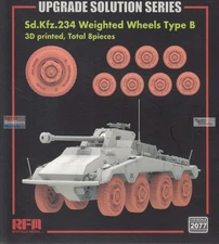 RFMRM2077 1:35 Rye Field Model Sd.Kfz.234 Puma Weighted Wheels Set Type B