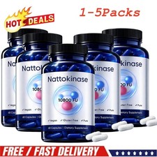 1-5PCS Nattokinase Supplement - 10800 FU 60 C...
