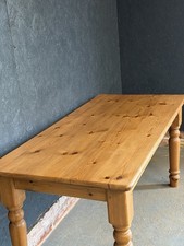 Farmhouse Pine Dining Table Kitchen Table 152cm