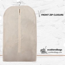 Cotton Garment Bag - Excellent Quality - Dress Bag - 42 inches Tall - Lot