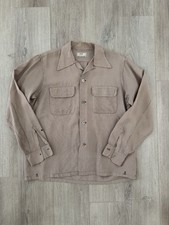 vintage 40s Arrow Rayon Loop Collar Camp Shirt M USA Button Front 50s True Vtg