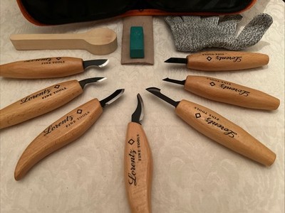 FLEXCUT Style High-Quality Versatile 11 Piece Spoon Carving Knife W/ Strop Case