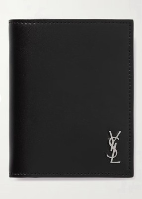 Saint Laurent - Tiny Cassandre Passport Holder in Matte Leather Black - NEU