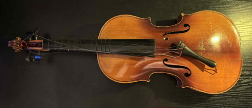 Copy Antonius Stradivarius Cremonensis 17 Czechoslovakia Violin Body w/ Case 4/4 - Picture 2 of 22