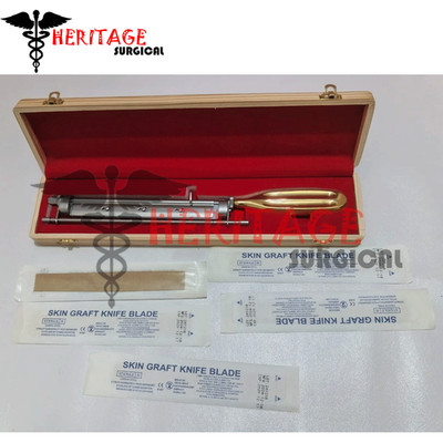 Watson Skin Graft Knife Handle Dermatome Instrument + free 5 blades