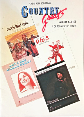 Casio Country Greats Booklet Only for use with the Casio Country Greats ROM Pack