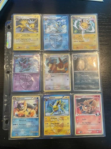 Pokemon Card Lot 9 Vintage Eevee & Eeveelutions🔥LP - HP 2008-2023