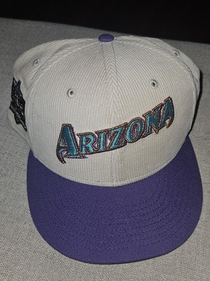 Arizona Diamondback New Era Corduroy 59FIFTY Fitted Hat Cream 7 3/4 World Series