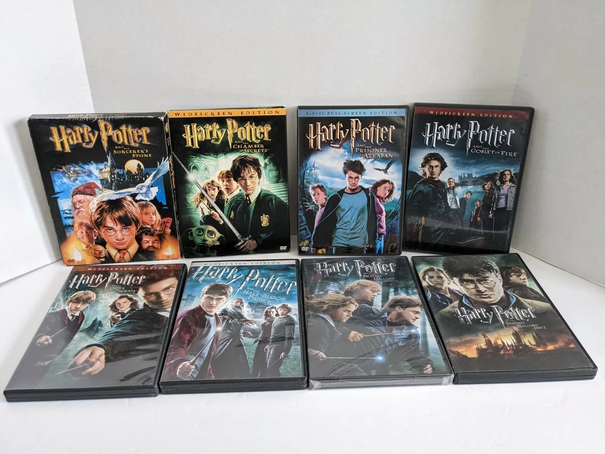 Harry Potter DVD Movie LOT 1 2 3 4 5 6 7 COMPLETE NICE FAST SHIPPING
