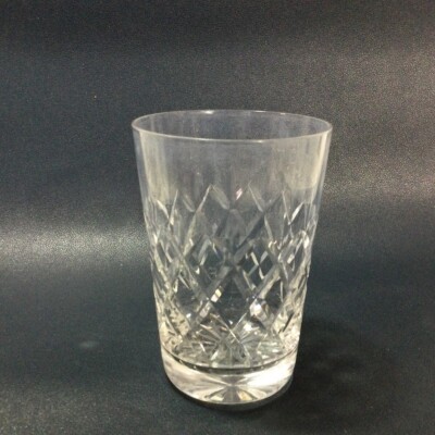 Vintage geschliffenes Glas Kristall Whisky Tumbler Glas Sekunden