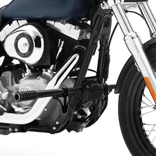 Flat-Out Highway Foot Peg Engine Guard Crash Bar For Harley Dyna w/Mid Control
