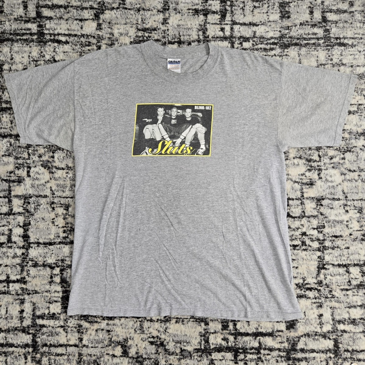 Vtg 90s Blink 182 Sluts Shirt XL Gray Pop Punk Band Tee Y2K Vtg 90s Blink 182 Sluts Shirt XL Gray Pop Punk Band Tee Y2K