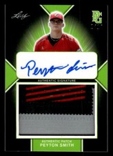 2020 Leaf Perfect Game Peyton Smith RPA Rookie Patch Autograph RC Auto /16