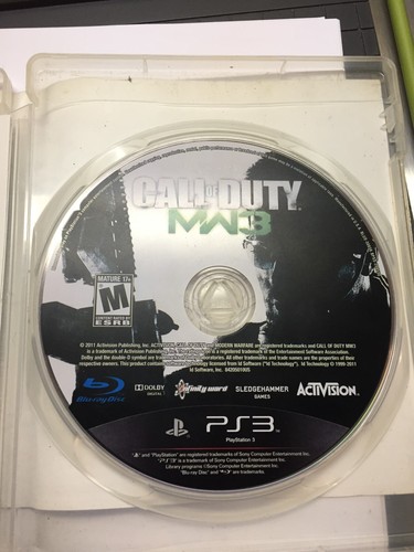 Call of Duty Modern Warfare 3 PlayStation 3 PS3 Juego Completo Usado - Imagen 2 de 9