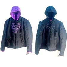 NEXGEN Women's Hooded Textile Jacket w/ Reflective Tribal. Zip out Hoodie