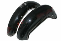 FüR Royal Enfield 350 Schutzblech Fender Set Schwarz Golden Futter Vorne & S2U