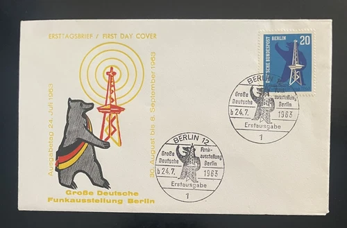 GERMANY-1963-GREAT GERMAN RADIO EXHIBITION BERLIN-FDC-COVER-J1560