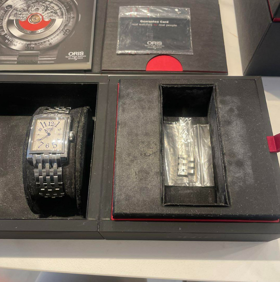 ORIS Rectangular Men's Watche Automatic Stainless… - image 3