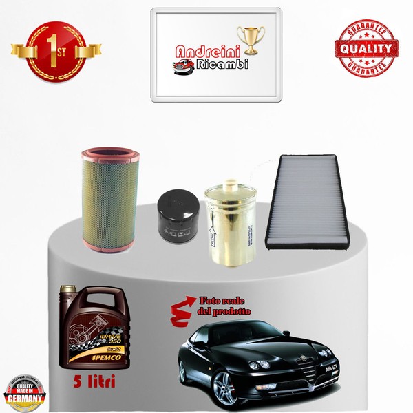 Inspektionskit Filter + ÖL Alfa Romeo Gtv 2.0 16V 110KW 150CV Von 1997-> 1998-image