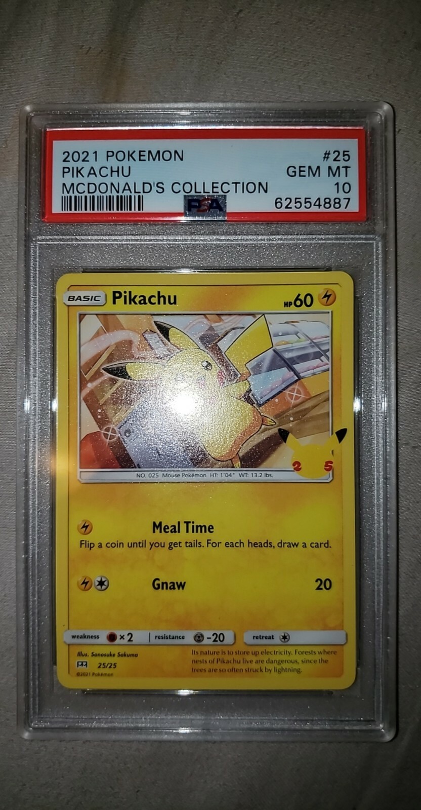 ⚡PSA 10 Mcdonald's Pokemon 25th Anniversary Pikachu⚡ ⚡NONHOLO⚡ eBay