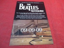 The Beatles Rock Band Nintendo Wii PS3 Xbox 360 Best Buy Game Pre-Order Card R