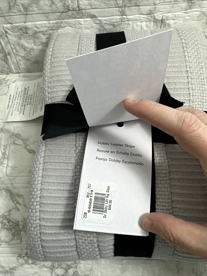 WEST ELM TAIES D'OREILLER FUNDA DE ALMOHADA. 1 KING SHAM. Nuevo con etiquetas Foto 3 de 4