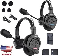 SYNCO Xtalk X2 350m Wireless Headset Intercom System 2.4GHz Full Duplex 2-Person