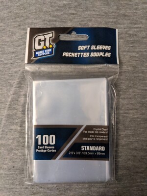 Game Time Supplies 100 Soft Card Sleeves 2.5" x 3.5"/63.5mm x 89mm Sealed | eBay Game Time Supplies 100 Soft Card Sleeves 2.5" x 3.5"/63.5mm x 89mm Sealed | eBay