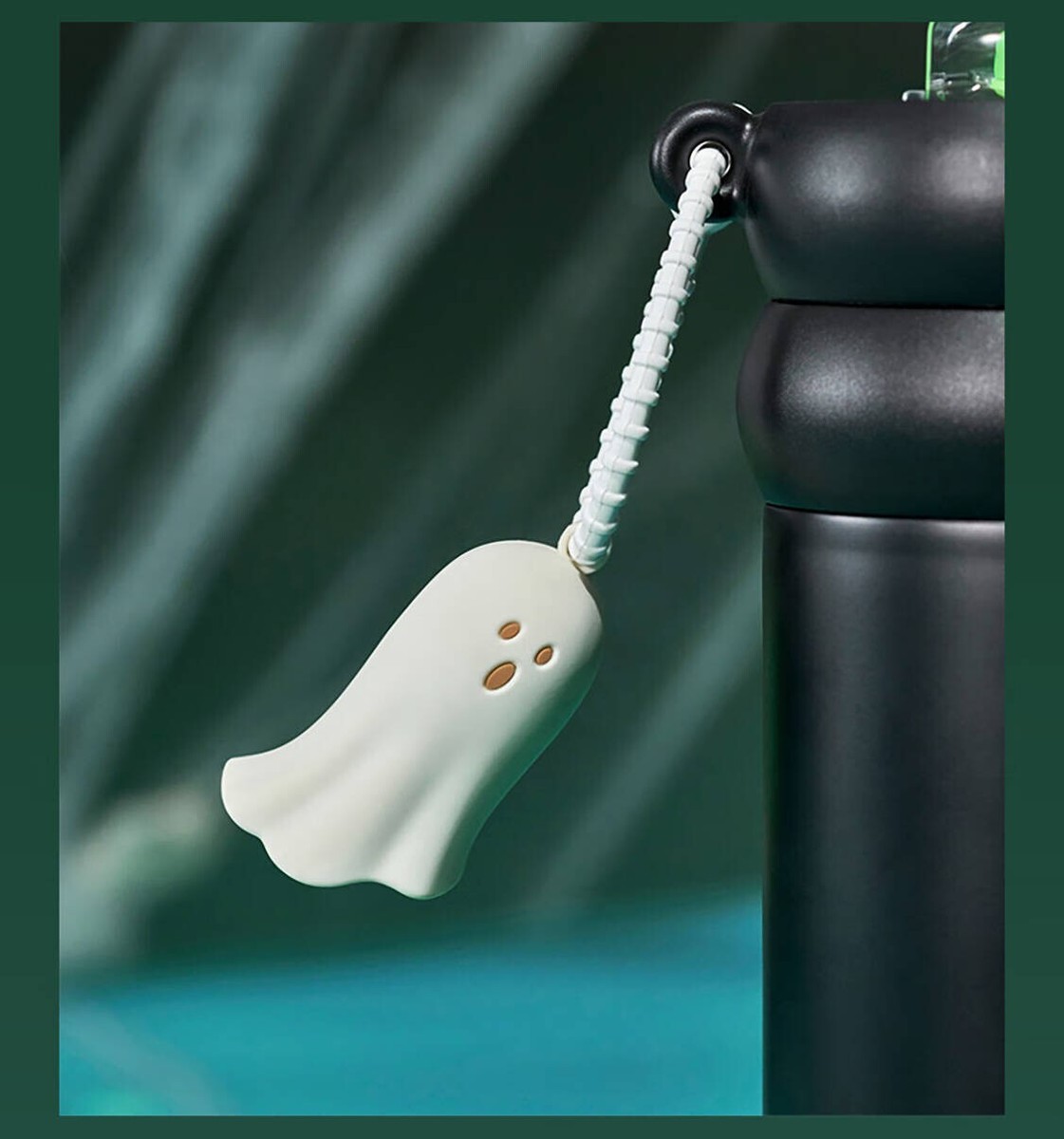 2024 China Starbucks Halloween 31oz Green Ghost BlackDouble Drink