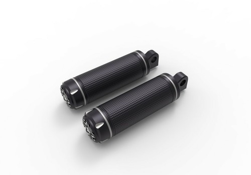 Fit H-D SPORTSTER Moving Star Contrast Cut Male Mount-Style Footpegs - Imagen 2 de 7
