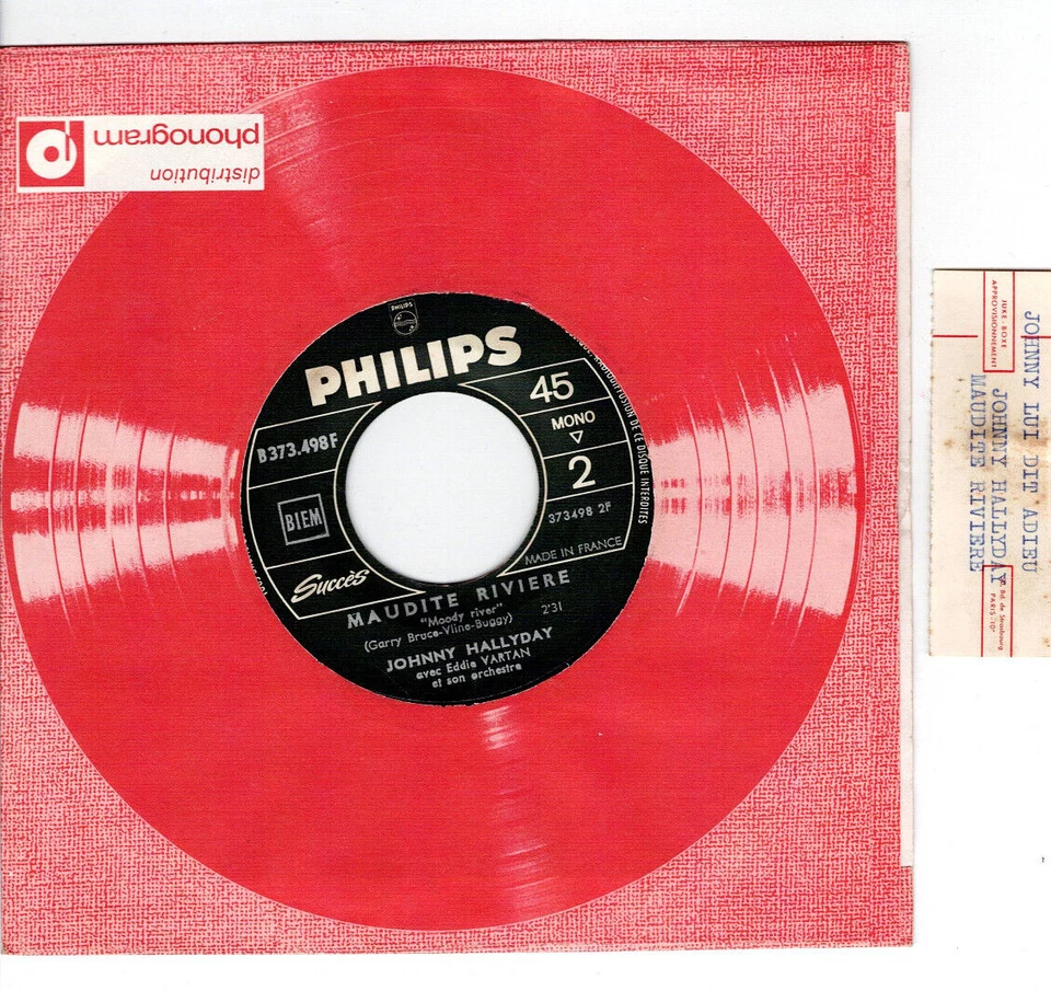 Johnny HALLYDAY Johnny lui dit adieu étiquette JUKEBOX 7" 45 tours SP - Photo 2/4