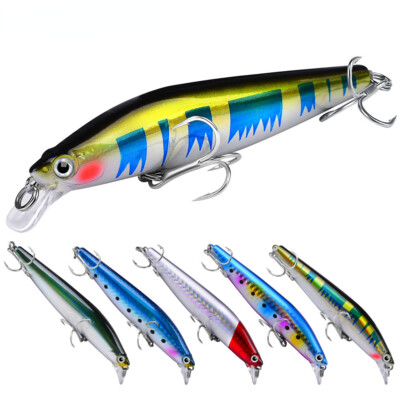 blood lure fishing Plastic Hard Lure 10.5cm 19g Fishing Gear Bait Blood Slot Hook 2pcs Bionic  Fish