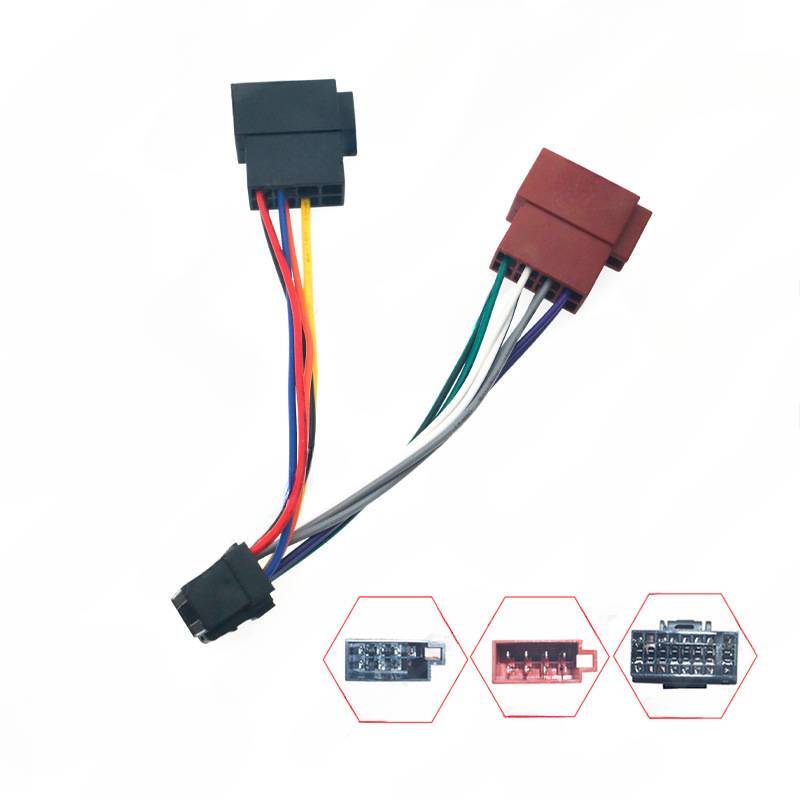 for Alpine to ISO conversion cable,car audio DVD/CD tailline