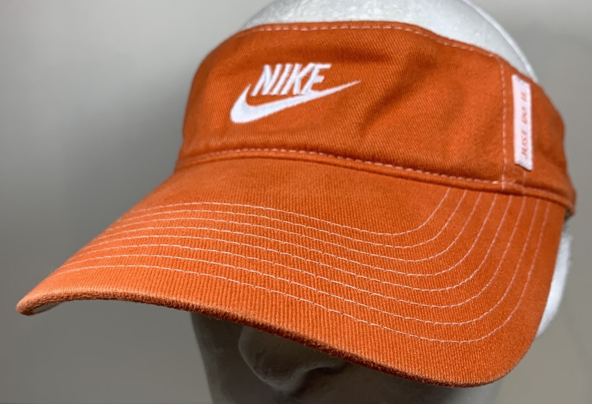 orange nike visor