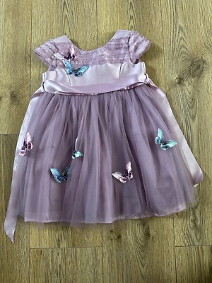 Monsoon Baby Ava Butterfly Dress Size 12 18 Months UK
