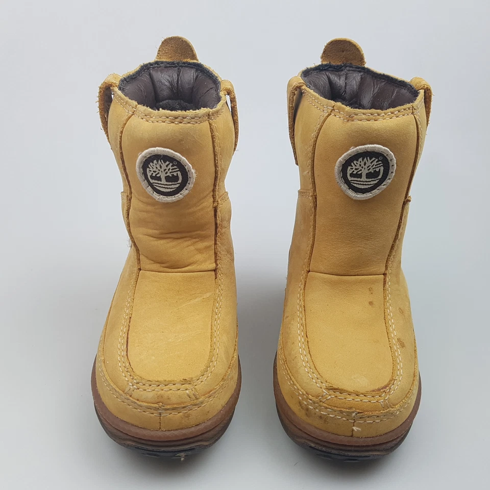 Boy's Girl's TIMBERLAND Sz 5.5 Boots Brown ExCon Leather | 3+ Extra 10% Off - image 2 of 4