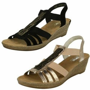Zeppa Rieker Sandali Estivi 62479 Donna zaxP7Pwqn