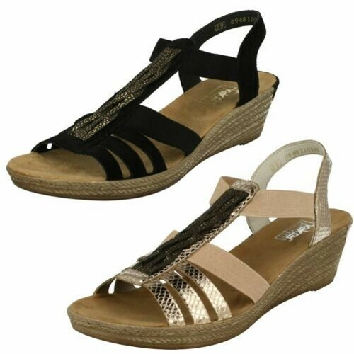 Zeppa Rieker Sandali Estivi 62479 Donna zaxP7Pwqn
