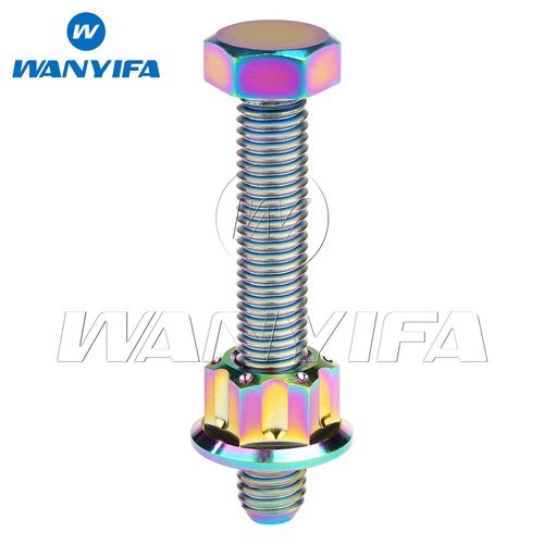 Titan Bolzen M8x50mm Kettenversteller Einstellung Ti Schraube & Mutter Kit für Yamaha - Bild 25 von 42