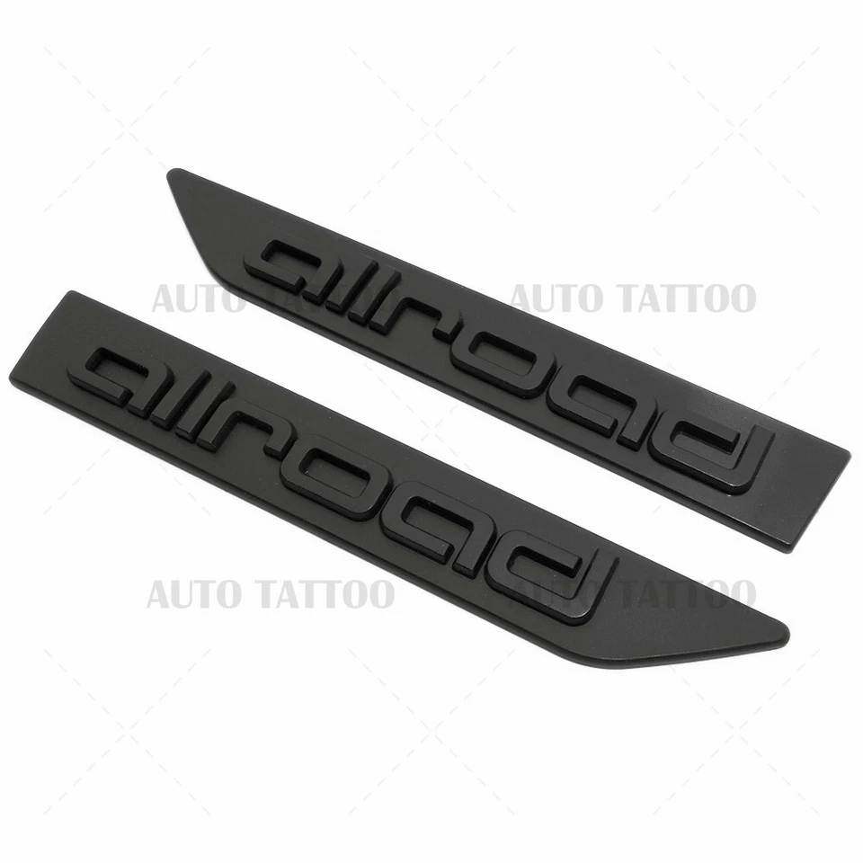 Placa de identificación marcador izquierdo y derecho Audi Allroad emblema deportivo negro mate Foto 3 de 4