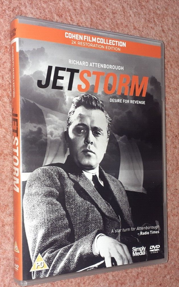 Jet Storm (1959) Rare 2k UK DVD (2018) Richard Attenborough, Stanley Baker
