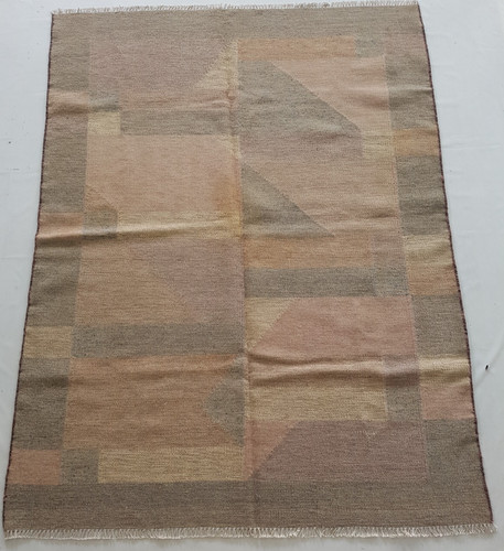 Vintage Handmade Traditional Beautiful Jute Gabbeh Floor Rug Carpet 224x173 cm