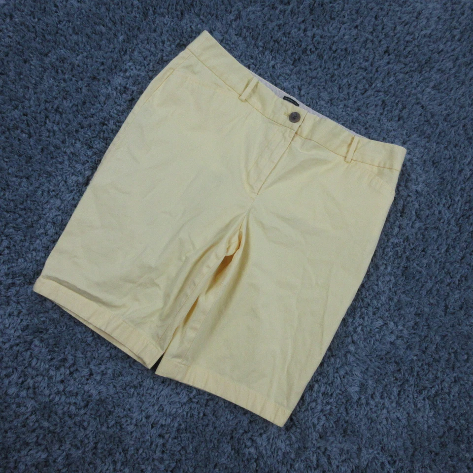 Pantalones Cortos Talbots Mujer 12 Amarillo Perfecto Crop Chino 34x10* Foto 2 de 4