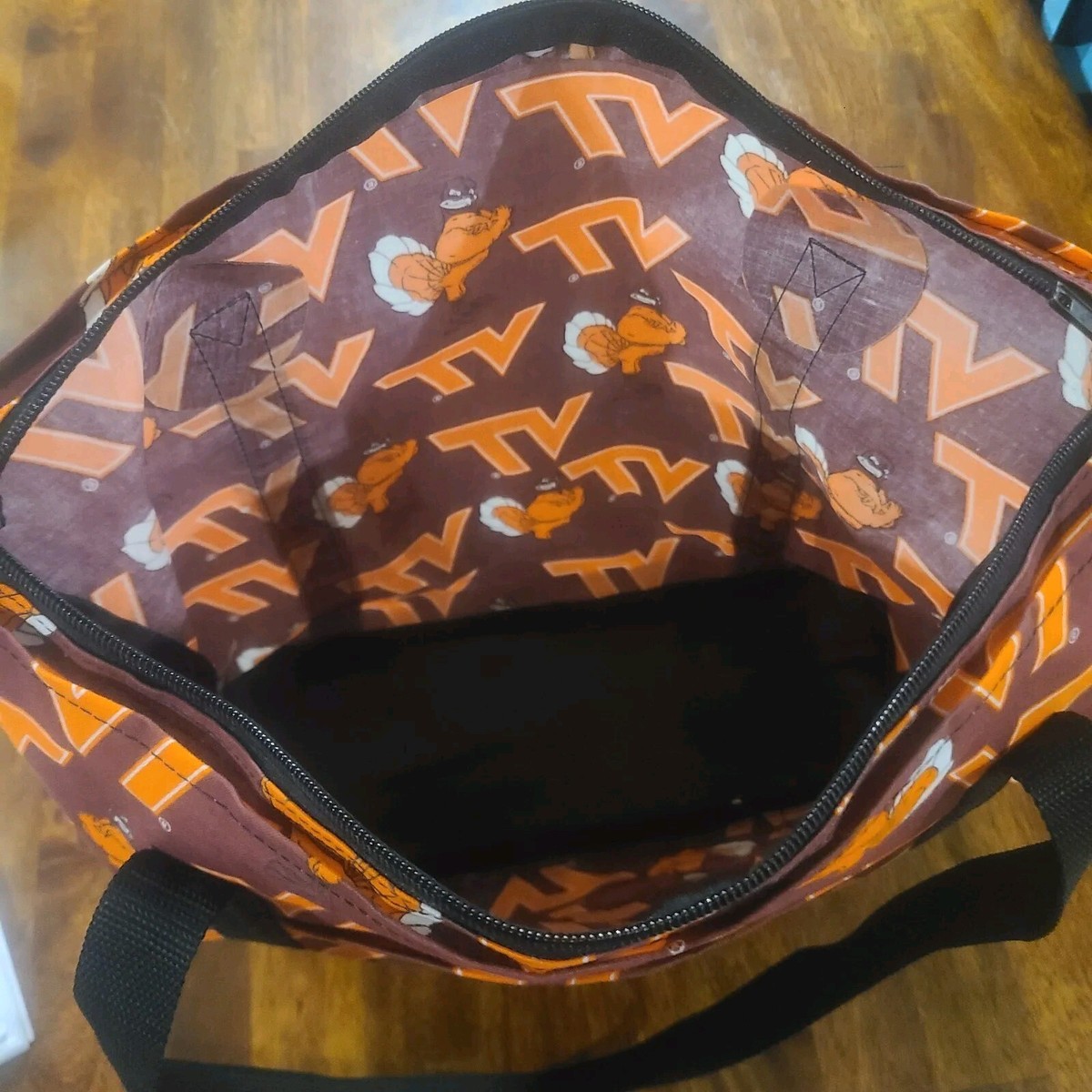 Virginia Tech Hokies Bag VT Broad Bay Maroon Orange Purse 