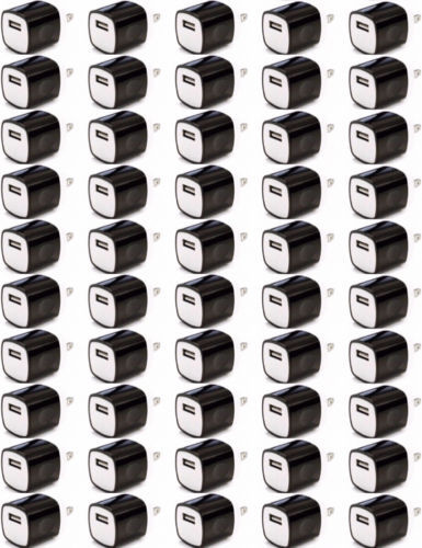 50x USB Wall Charger Power Adapter AC Home US Plug For Samsung iPhone X 8 7 6 - Picture 1 of 3