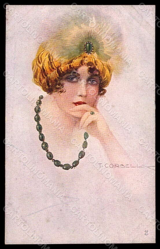 Artist Signed Corbella Fashion Glamour Lady Necklace serie 306-3 pc VK7140