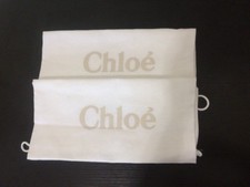 Chloe Made in Italy Cotton Drawstring Dust Travel Bag 2 PCS 12x17