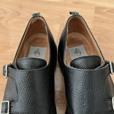 Thom Browne Black Fleece Brooks Brothers Black Monkstrap 