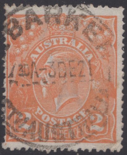 Australia KGV 2d orange, “MT. BARKER” SA pmk - Picture 1 of 1